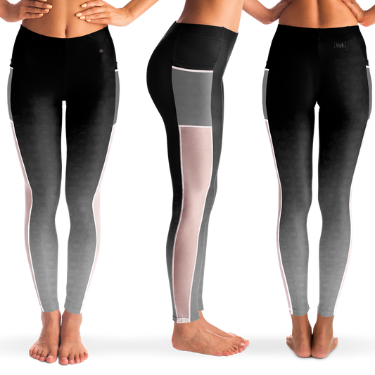 Just Being You, Your Way!-Activewear for Divas | Get your next pair of stunning mesh leggings designed just for you!-Leggings - AOP - MESH FREE STYLE BLEND 4R P0P1