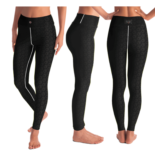 Just Being You, Your Way!-Activewear for Divas | Standout at yoga practice, get your next pair of dog paw pattern leggings designed just for you!-Leggings - AOP - YOGA FREE STYLE POOCH P1P2P3
