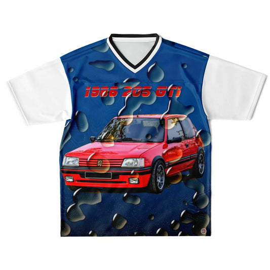 Just Being You, Your Way!-Football Shirts | Show off your love for football and cars with this stunning football jersey.-Football Jersey - AOP 205 GTi P1P2P3