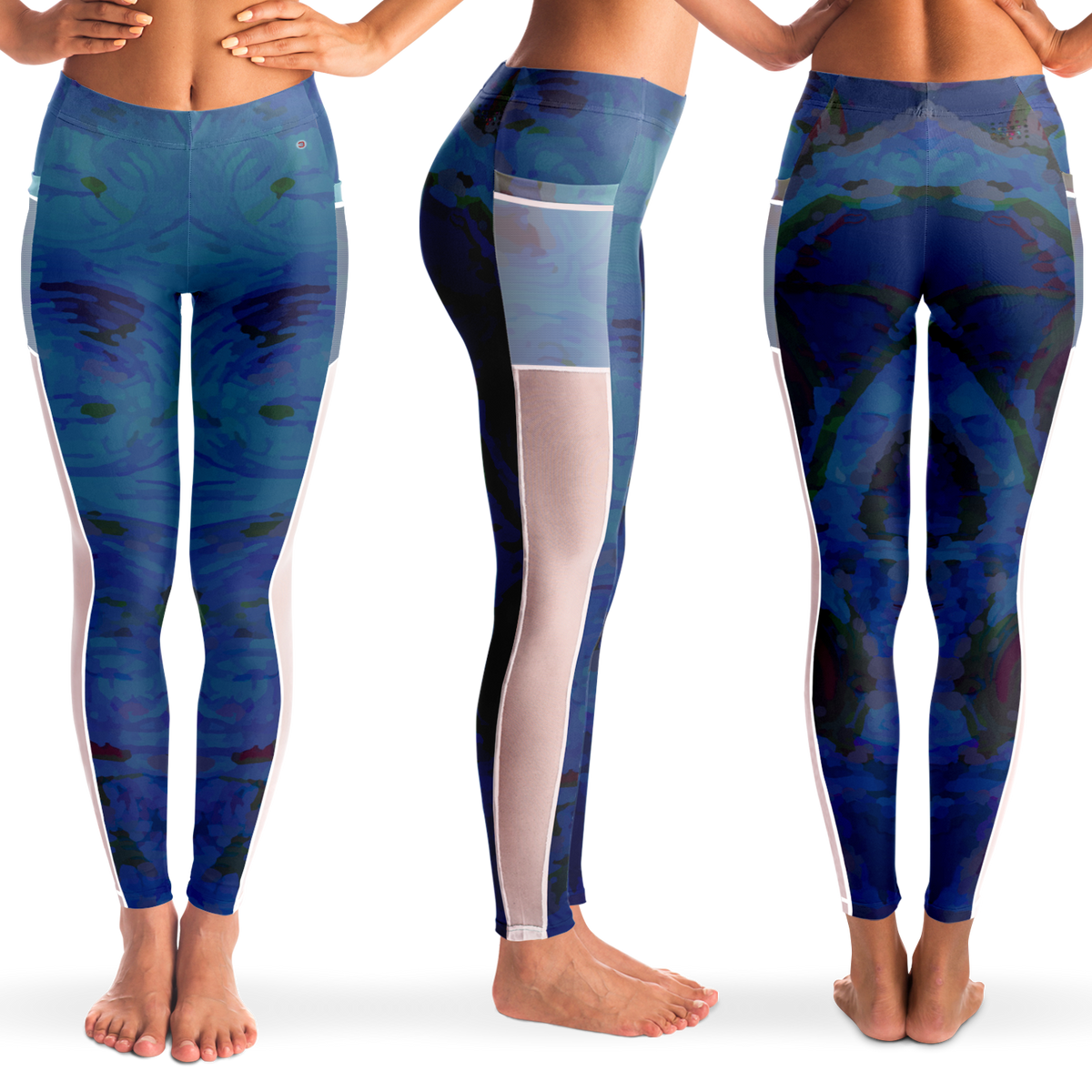  Just Being You, Your Way!-Activewear for Divas | Get your next pair of mesh leggings designed just for you!-Leggings - MESH AOP - CC P0P1
