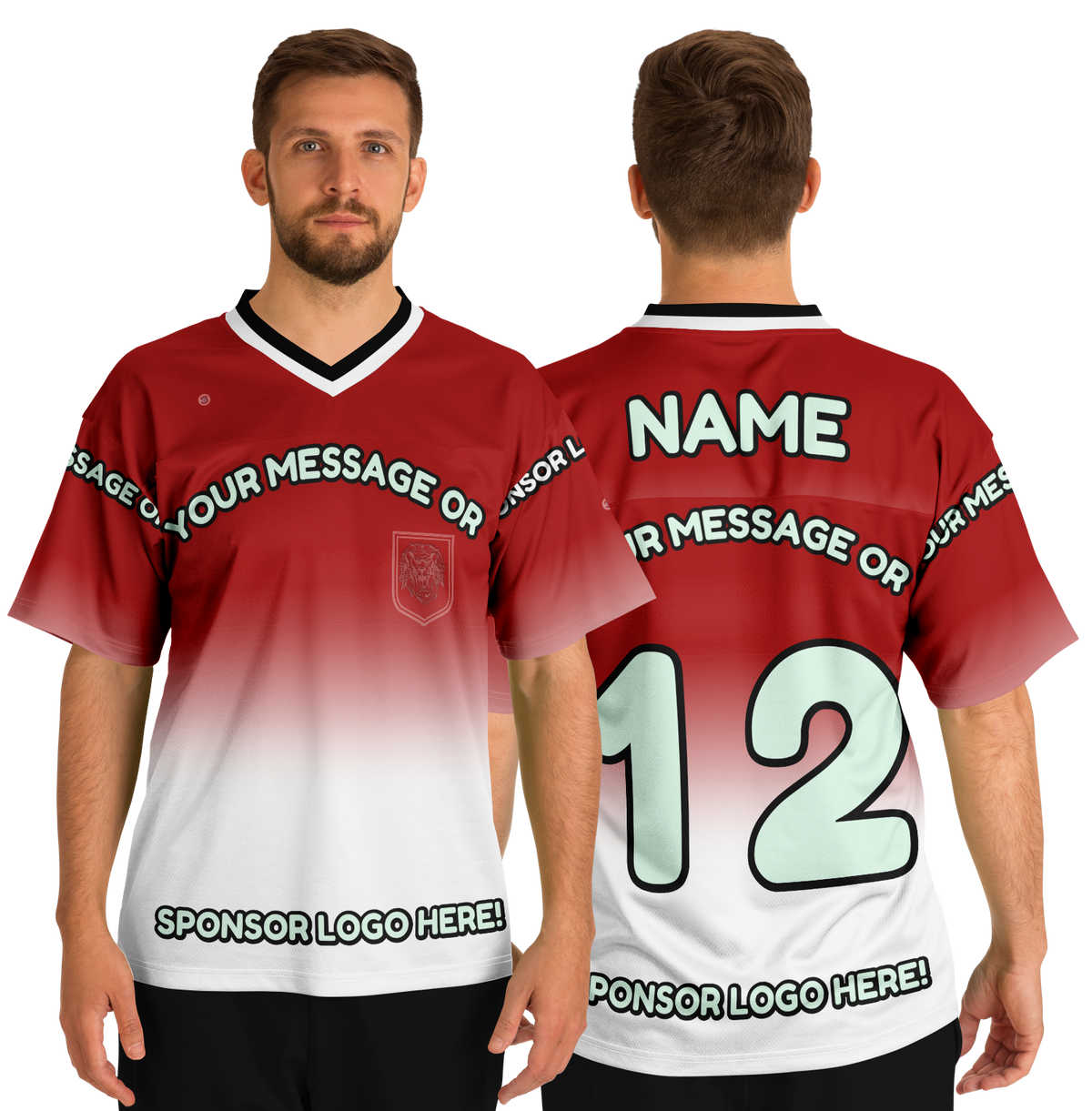  Just Being You, Your Way!-Activewear for Dudes | Get your best memories as the free style design for your next football shirt. Any design and base color!-Football Jersey - AOP - FREE STYLE LG P2P3