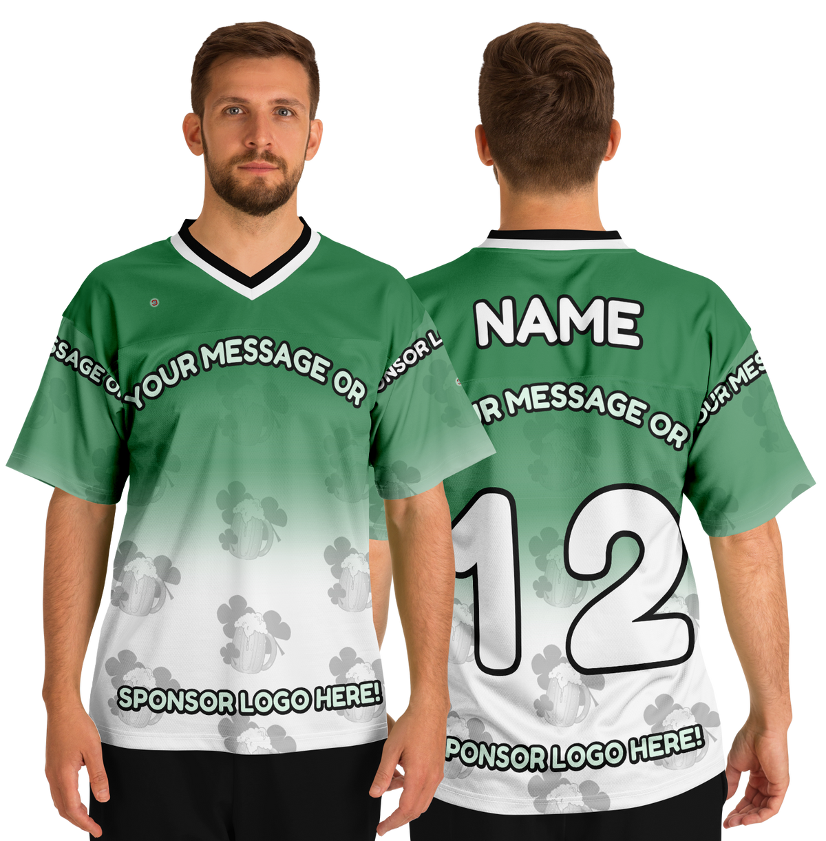  Just Being You, Your Way!-Activewear for Dudes | Get your best memories as the free style design for your next football shirt. Any design and base color!-Football Jersey - AOP - FREE STYLE LG P2P3