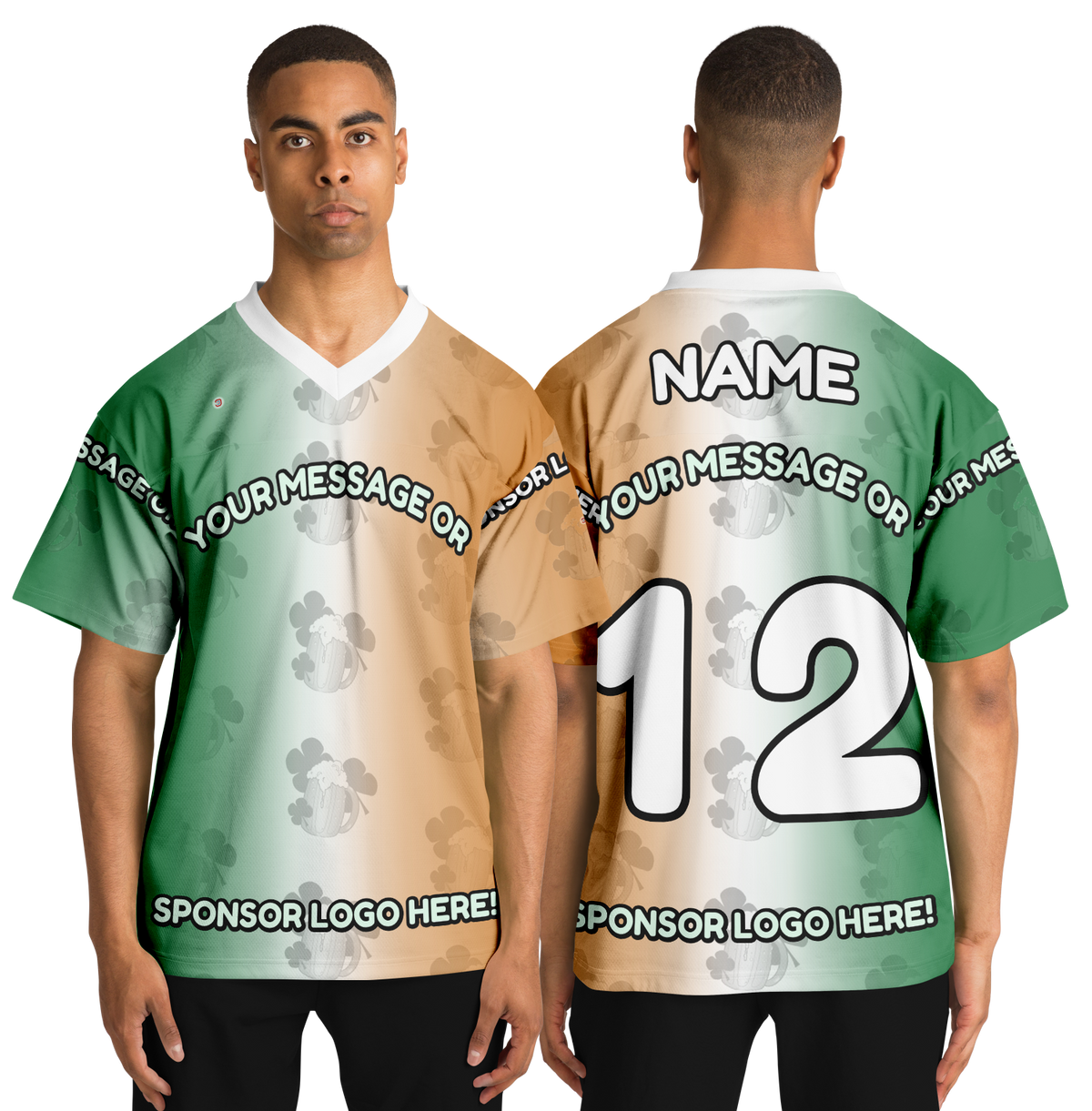  Just Being You, Your Way!-Activewear for Dudes | Get your best memories as the free style design for your next football shirt. Any design and base color!-Football Jersey - AOP - FREE STYLE LG P2P3
