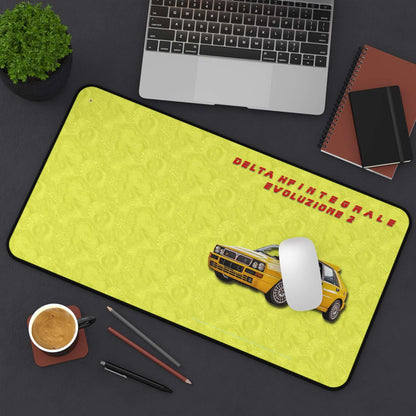  Just Being You, Your Way!-Desk mat | Delta HF Integrale Evo 2. Give your auto shop, home office or cave some automotive flair or personalize it with an artist's impression of your own beast for something truly unique.-Desk Mats - DELTA HF INTEGRALE EVO 2 P0P1P2P3